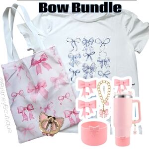 Bow Bundle Gift Set | Shirt Tote Phone Ring Bow Accesdories